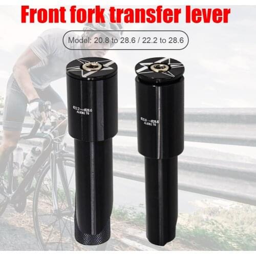 Bike Handlebar Stem Riser Bicycle Handlebar Front Fork Stem Aluminum Alloy 22.2mm/20.8mm to 28.6mm Adapter Bike Accessories