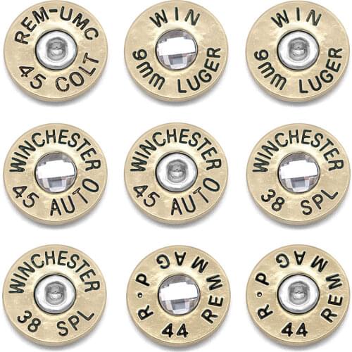 WINCHESTER 45 AUTO 38 SPL Pistol 16MM Metal bullet shell DIY metal sheet DIY Accessory KC292