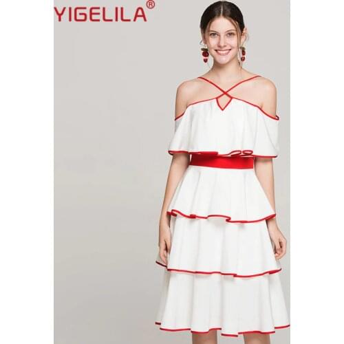 Нарядные летние платья Yigelila China At AliExpress