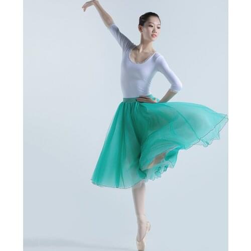 Ballet Dance Chiffon Skirt For Women Performance Costume Ballerina Clothes Classical Dance Wear Dancer Outfit Long Skirt JL2316