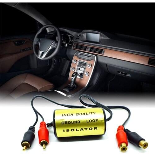 Audio Anti-Noise RCA Ground Loop Isolator Noise Filter Female To Male Earthing High Quality for Car Audio Systems Anti-noise New