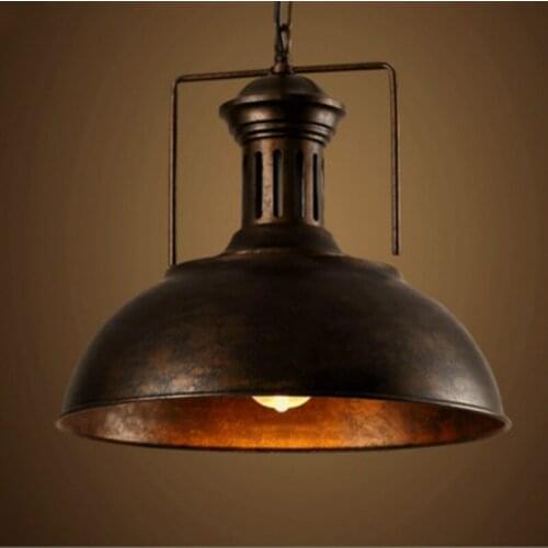 Loft retro industrial style bar counter personality creative bar cafe American wrought iron pot lid Pendant Lights WF1016
