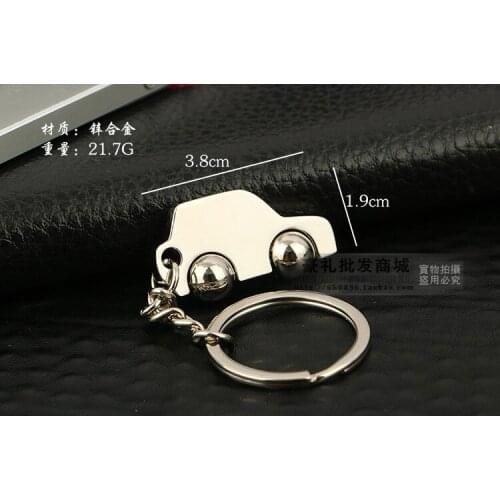 FREE SHIPPING BY DHL 200pcs/lot 2015 High Quality Solid Metal Car Model Shaped Key Chains Zinc Alloy Car Keyrings for Gifts