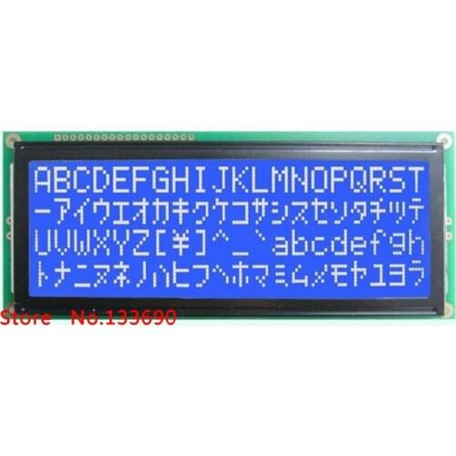Larger LCD 2004 20*4 20x4 largest character big size 204 blue screen character lcd display module 146*62.5mm wh2004l AC204B