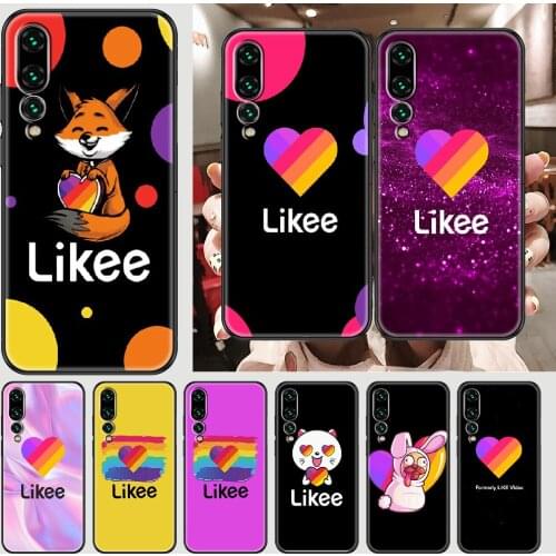 Likee cate cute cartoon Phone case For Huawei P Mate P10 P20 P30 P40 10 20 Smart Z Pro Lite 2019 black 3D cover art back soft