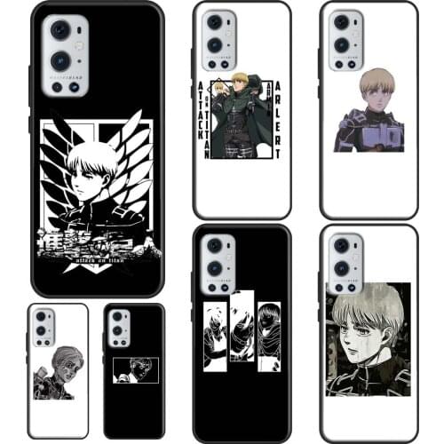 Armin Arlert Attack on Titan Anime Case For OPPO Realme 8 Pro C3 C21 GT Neo 6 7 Q3 Pro Cover For OnePlus 9 Pro 8 Nord 7T 8T