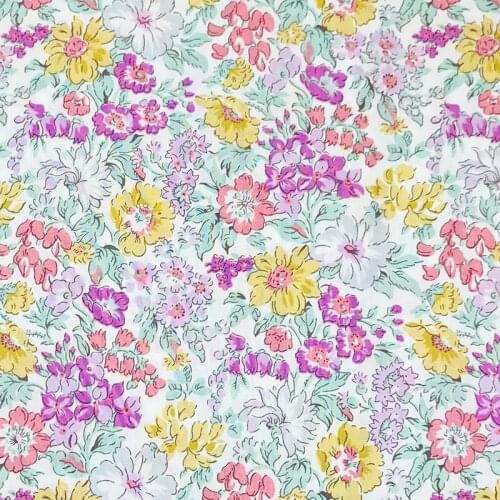 Floral 80S Like Liberty Cotton Poplin Fabric For Kids Baby Sewing Cloth Dresses Skirt DIY Handmade Patchwork Meter 2021LIBERTY