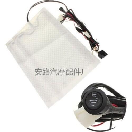 By DHL or Fedex 20sets 1 seat installed car seat heater universal round switch carbon fiber heated pads seat warmer cars Seat