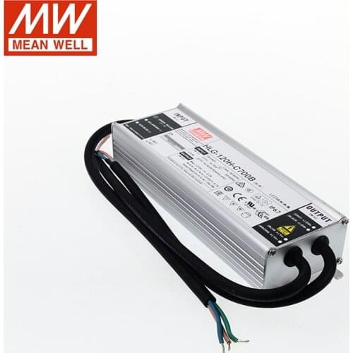 MEAN WELL HLG-120H-C350B 215V~430V 350mA 150W Dimming LED Power Supply waterproof IP67 Dimmable Constant Current LED Driver