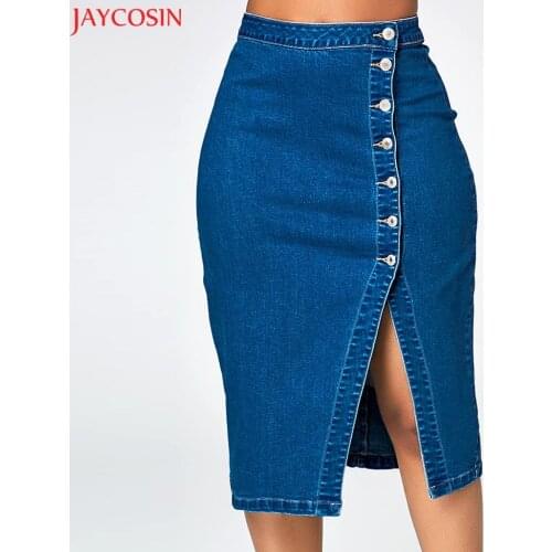 Джинсовые юбки-карандаши JAYCOSIN China At AliExpress