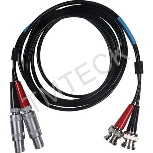 Krautkramer UT cable /Dual RG174 cable LEMO 1 to BNC for ultrasonic flaw detector