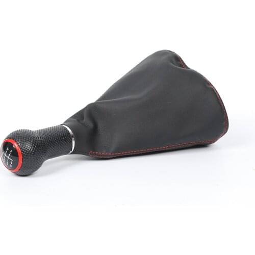 Red Cap 5/6speed Car Gear Shift Knob for Polo Golf Mk4 Seat Ibiza