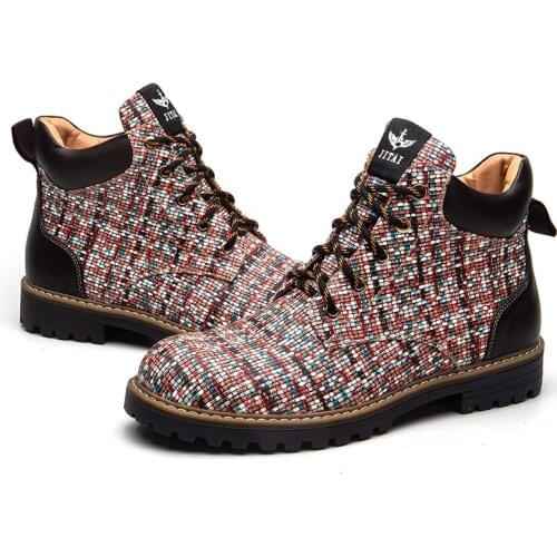 MEIJIANA Tooling Shoes Fashion Tide Shoes Boots British Trend Boots Retro Mens Shoes New Mens boots Latest spring Boots