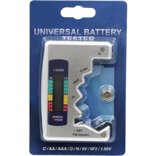 New Universal LCD Digital Battery Tester Checker for C/D/N/AAA/AA 1.5V Button Cell