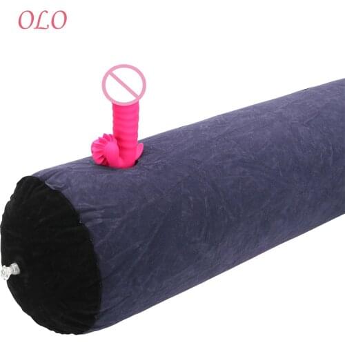 OLO Flocking Sex Furniture Magic Cushion Sex Toys for Couples Sexual Position Love Pillow Adult Game Inflatable Sofa