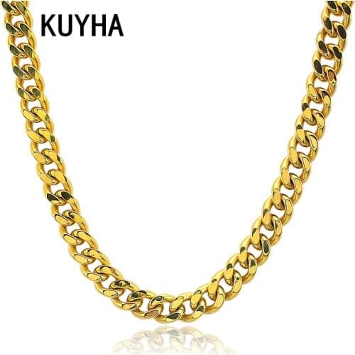 Trendy Irregular Geometric Link Chain Necklace Gold/Silver Color 316L Stainless Steel Hollow Metal Wide Necklace Female Jewelry
