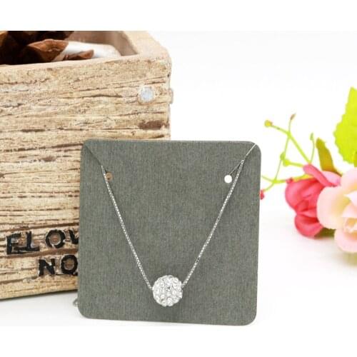 Necklaces Card Kraft Gray Cardboard Accept Custom Order Customize Your Own Logo Need Add Extra Cost MOQ 100pcs Jewelry Sets