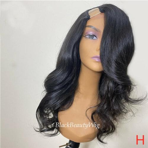 180% Density Loose Wave U Part Wig Human Hair 1.5x4inch U Open Size Wavy Remy Brazilian U Part Human Hair Wigs For Black Women