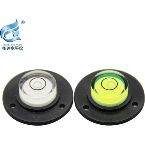10 pcs/piece) Plastic flange bubble spirit level universal horizontal bubble round horizontal bubble