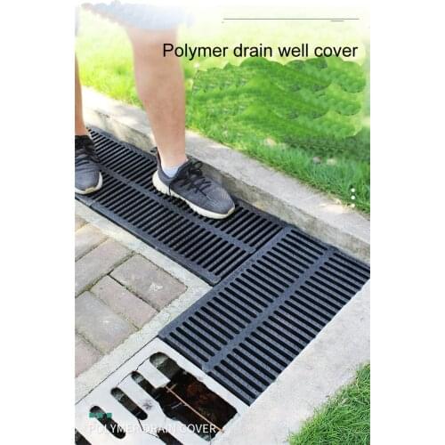Resin plastic kitchen sewage ditch drainage sewer trench cover plate grid rainwater grate rectangular well cover