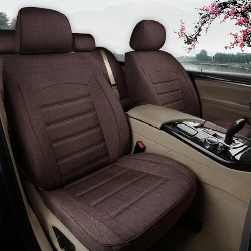 Custom Linen Seat Covers for VW Volkswagen Multivan T6 Seat Covers 2016-2020 Automobiles Car Cushion Seat Protectors Accessories