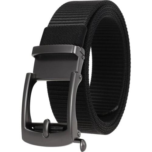 New High Quality Fashion Male Nylon Braided Belt Mens Alloy Belt Buckle Belt LY136-24914-1Belts for Men Luxury Designer Brand