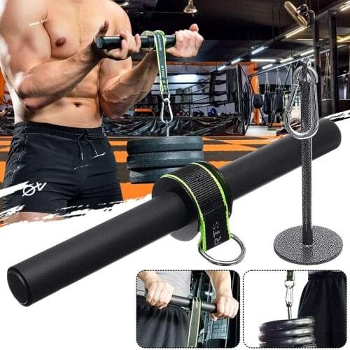Hand Grip Wrist Forearm Strength Trainer Hand Strength Exerciser Weight Lifting Rope Waist Roller Gym Workout Fitness Equipment