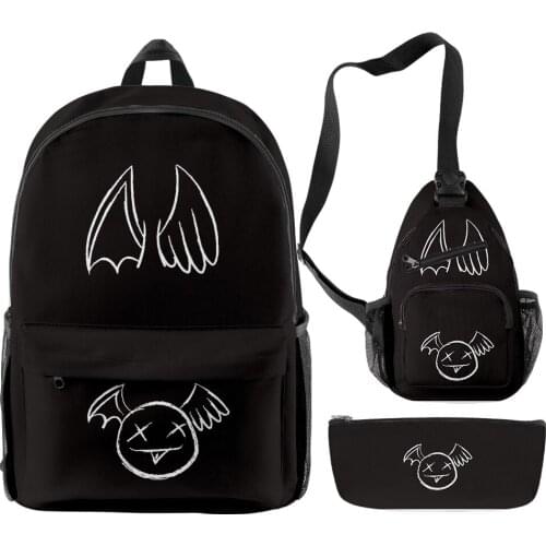 Dream 25 million merch Tracksuit 3d School Backpack Set 3 Pieces Waist Pack +pencil case Travel Crossbody Bag Backpack