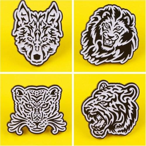 High-grade Leopard Head Tiger Brooch Badge Mens Suit Sweater Pins Fathers Day Gifts Metal Coat Lapel Pin for Men Accessories