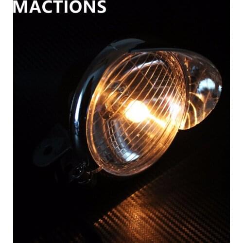 1 Pcs ABS Universal Motorcycles Headlight Head Lamp Fog Light DC 12V For Motorcycles