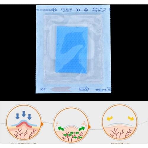 1pc Scar Away Patch Silicone Gel Scar Sheet Wound Marks Removal Cesarean Keloid Skin Scars Therapy Treatment 5cm x 3.5cm x 2mm