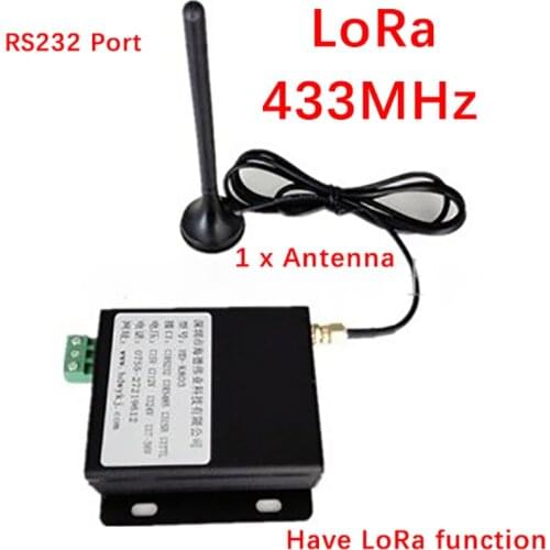 2Units LoRa Wireless 433MHz RF Transmitter and Receiver Wireless Remote Transparent Transmission LoRa Module
