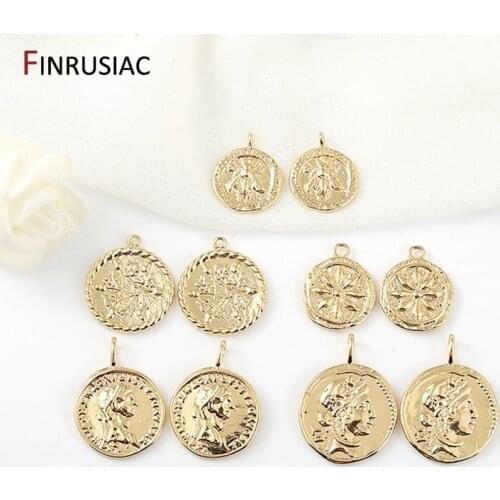2021 Series Gold Plated Round Commemorative Coin Designer Charms DIY Making Bracelets Necklaces Pendants Accessories