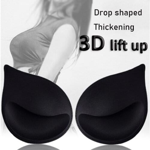 3D Lift Up Sponge Bra Pads for Bikini Women Underwear Breast Lifting Plasticity Padded Bra Lining Swimsuit Bra Inserts Pad