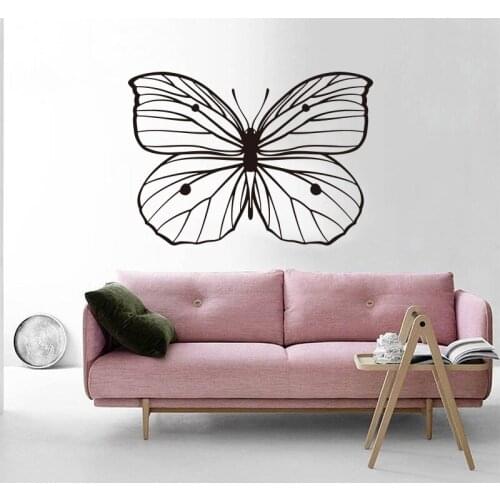 Large Butterfly Geometric Animal Wall Sticker Baby Nursery Kids Room Pet Zoo Butterflies Wall Decal Bedroom Vinyl Decor