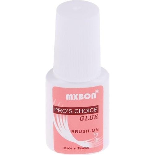 7g Fast Drying Nail Glue for False Nails Glitter Acrylic Decoration with Brush False Nail Tips Design Faux Nail Care Tools