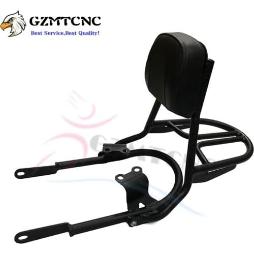 Motor 16-20 T 120 Sissy Bars Rear Shelf Backrest Luggage Rack Travel Case for Triumph Bonneville T120 2016 2017 2018-2020 Black