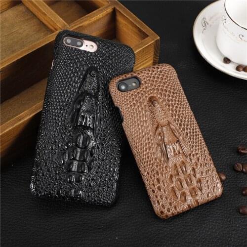 3D Dragon Pattern Genuine Leather Case for iPhone 7 Case Luxury Cover for iPhone 8 7 Plus XR XS X XS Max Case i Phone X Cases