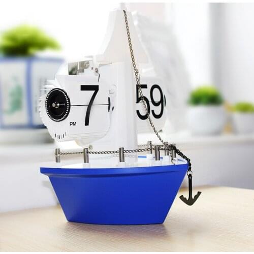 Nordic Digital Wall Clock Modern 3d Creative Novelty Mediterranean Wall Clock Nautical Living Room Wandklok Home Decor AD50WC