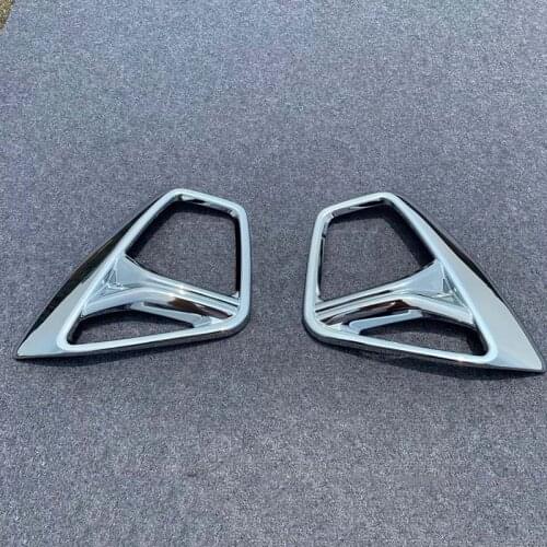 For Chevrolet Blazer 2020 Car Front Fog Light Frame Foglight Lamp Ring Cover Trim Protector Sticker Exterior ABS Car Accessories