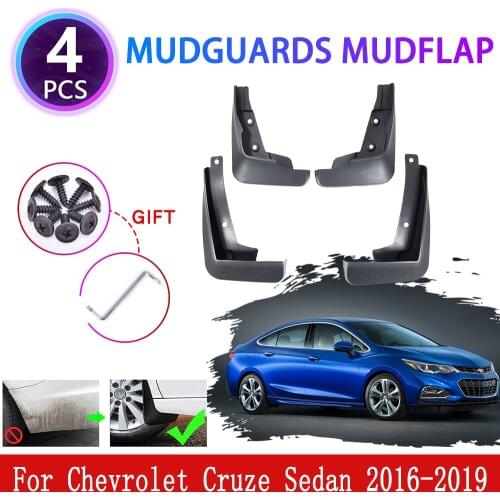 For Chevrolet Cruze Sedan 2016 2017 2018 2019 Mudguards Mudflaps Fender Mud Flap Splash Mud Guards Protect Car Wheel Accessories