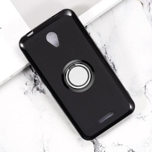 For Lenovo A Plus (A1010) Back Ring Holder Bracket Phone Case Cover Phone TPU Soft Silicone Cases for Lenovo A1010a20 4.5 inch