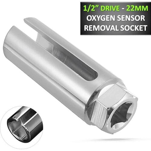 22mm 1/2" Small Opening Drive Lambda Oxygen Sensor Removal Socket Wrench Removal Tool Installation Special Tool For Repairing
