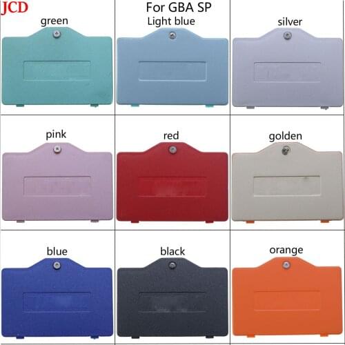 JCD 10Pcs Reemplazo de la cubierta trasera de la batería para Gameboy Advance SP, para consola GBA SP