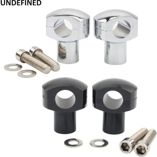 Motorcycle Handlebar Clamp Riser Kit 25mm Adjustable Rise Bar Mount For Harley Sportster Softail for Honda Handle Bar Universal