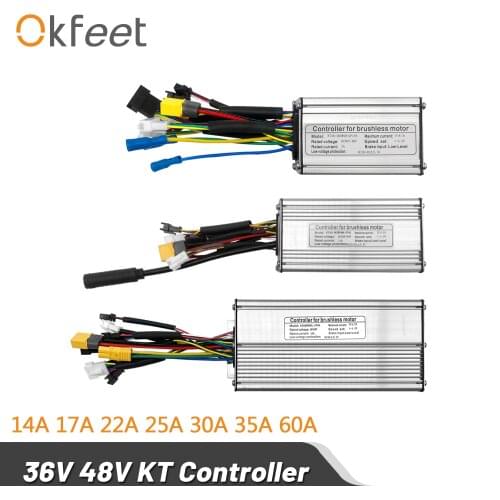 KT Controller 36V 48V 250W 350W 500W 750W 1000W 1500W Waterproof Brushless Electric Bicycle Controller with Light Function