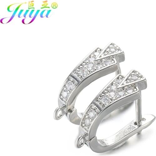 Juya Womens Earrings Material Supplies Leverback Basic Earring Hooks For Dangle Tassels Crystals Agate Earrings Making