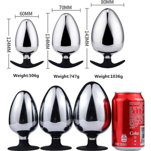 Extra Big Diameter Metal Anal Plug Large Anal Expander G-Spot Prostata Massage Masturbator Huge Dildo Big Buttplug Adult Sex Toy