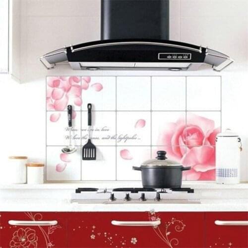 Wall Sticker High Cost-Effective Removable DIY Kitchen Decor House Decals Aluminum Foil Plane Wall Sticker #ph25
