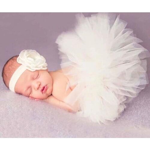 12 Colors Baby Tutu Skirt Headband Outfit Newborn Photography Props Infant Costume Princess Headband Baby Photography Props